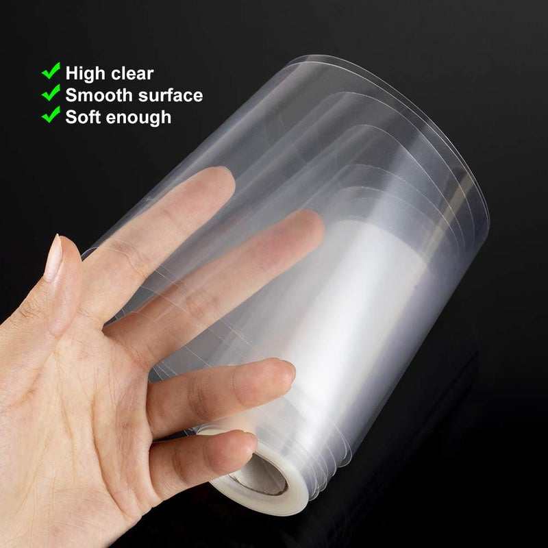 YQL Cake Collar 4 Inch,Acetate Roll DIY Acetate Sheet Baking Transparent Mousse Cake Sheets Clear Cake Strips for Baking Decorate Shaker Cards Making(4x394 Inch) - Image 3